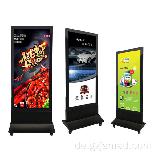 10 cm rahmenloser vertikaler Stoffwerbung Light Box